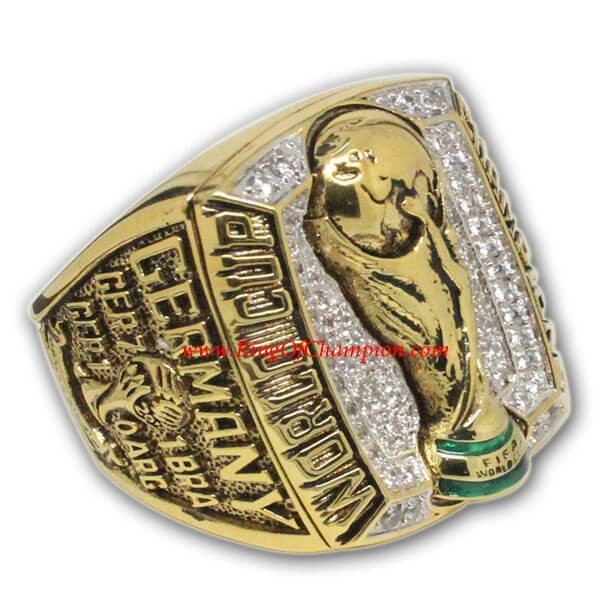 Brazil 20th World Cup 2014 FIFA Germany Football Championship Ring, Custom World Cup Champions Ring