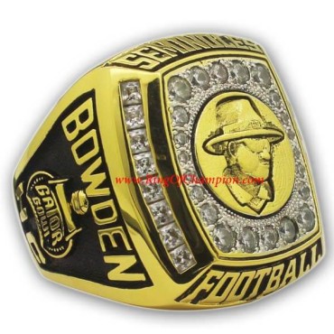 Gator Bowl 2009 - 2010 Florida State Seminoles Men's Football College Championship Ring