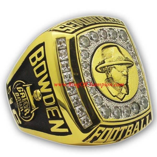 Gator Bowl 2009 - 2010 Florida State Seminoles Men's Football College Championship Ring