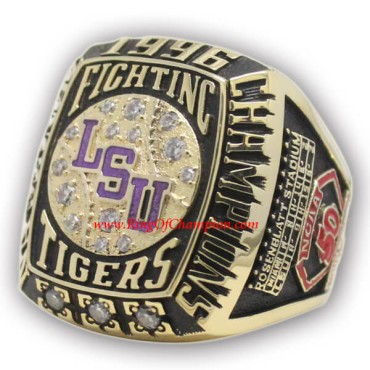 1996 LSU Tigers Men's Baseball College World Series College Championship Ring 1996 LSU Tigers Men's Baseball College World Series College Championship Ring