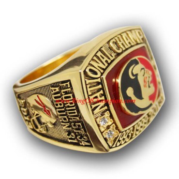 NCAA 2013 Florida State Seminoles Men's Football National College Championship FAN Ring NCAA 2013 Florida State Seminoles Men's Football National College Championship FAN Ring