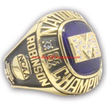 NCAA 1989 Michigan Wolverin Basketball National College Championship ring NCAA 1989 Michigan Wolverin Basketball National College Championship ring