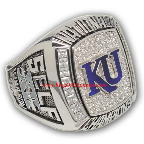 NCAA 2008 Kansas Jayhawks Men's Basketball National College Championship Ring