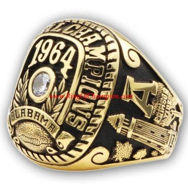 NCAA 1964 Alabama Crimson Tide Men's Football College Championship Ring