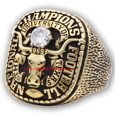 NCAA 1969 Texas Longhorns Men's Football National College Championship Ring