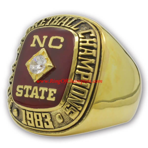 1983 NCAAB NC State Wolfpack NCAA Men's Basketball College Championship Ring