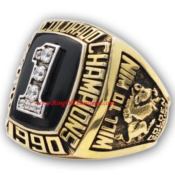 NCAA 1990 Colorado Buffaloes Men's Football National College Championship Ring