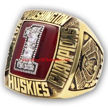 NCAA 1991 Washington Huskies Men's Football National College Championship Ring NCAA 1991 Washington Huskies Men's Football National College Championship Ring