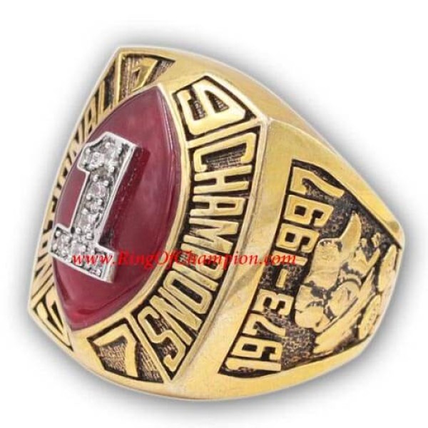 NCAA 1997 Nebraska Cornhuskers Men's Football National College Championship Ring