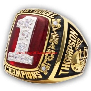 NCAA 2002 Ohio State Buckeyes Men's Football National College Championship Ring NCAA 2002 Ohio State Buckeyes Men's Football National College Championship Ring