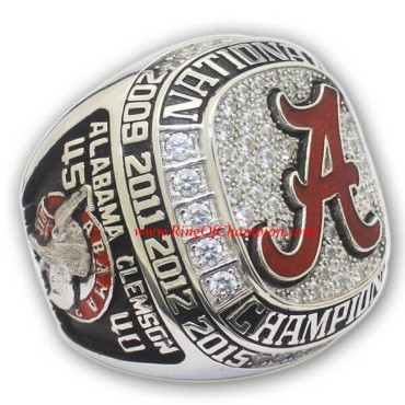 NCAA 2015 Alabama Crimson Tide Men's Football College Championship FAN Ring NCAA 2015 Alabama Crimson Tide Men's Football College Championship FAN Ring