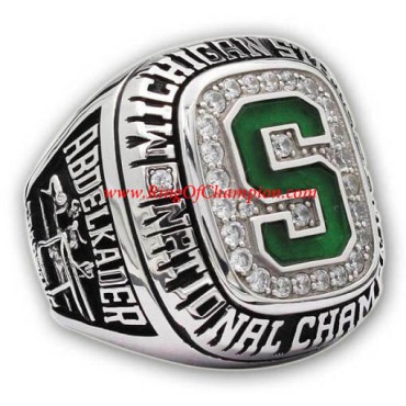 NCAA 2007 Michigan State Spartans Men's Ice Hockey College Championship Ring NCAA 2007 Michigan State Spartans Men's Ice Hockey College Championship Ring