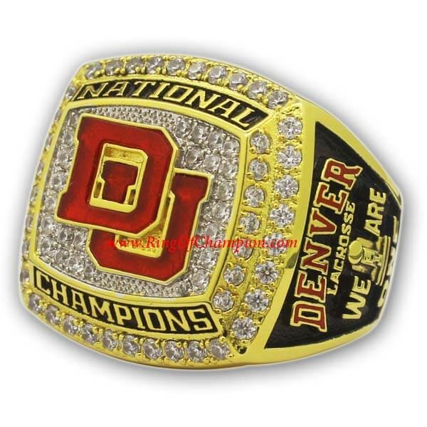 NCAA 2015 Denver Pioneers Men's lacrosse College Championship Ring