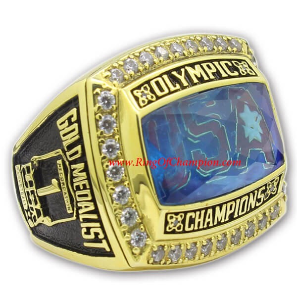 Olympics 2008 USA Basketball "Redeem Team" Gold Medal Championship Ring, Replica Olympic Champions Ring