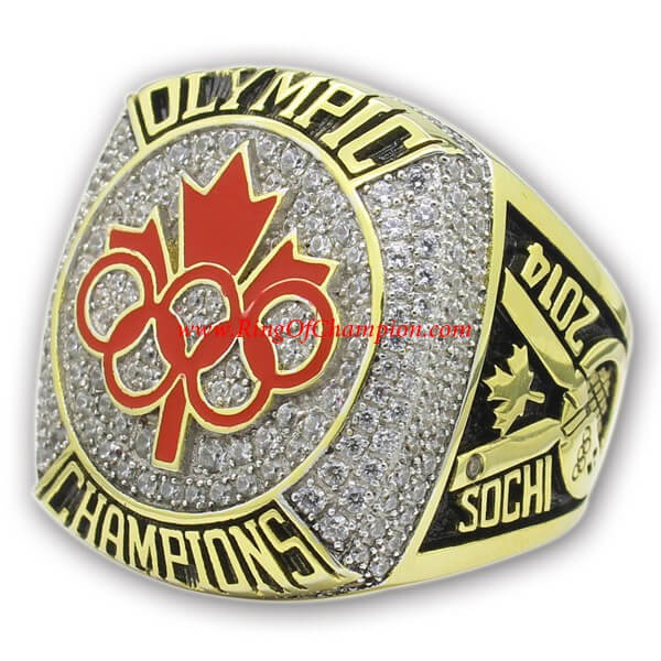 Olympic 2014 Canada Winter Hockey Team Gold Medal Championship Ring, Replica Olympic Champions Ring