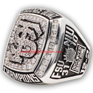 Orange Bowl 2012 Florida State Seminoles Men's Football College Championship Ring Orange Bowl 2012 Florida State Seminoles Men's Football College Championship Ring