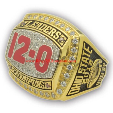 2012 Ohio State Buckeyes Men's Football Leaders Division College Championship ring 2012 Ohio State Buckeyes Men's Football Leaders Division College Championship ring