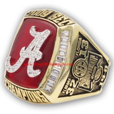 SEC 2009 Alabama Crimson Tide Men's Football National College Championship Ring SEC 2009 Alabama Crimson Tide Men's Football National College Championship Ring