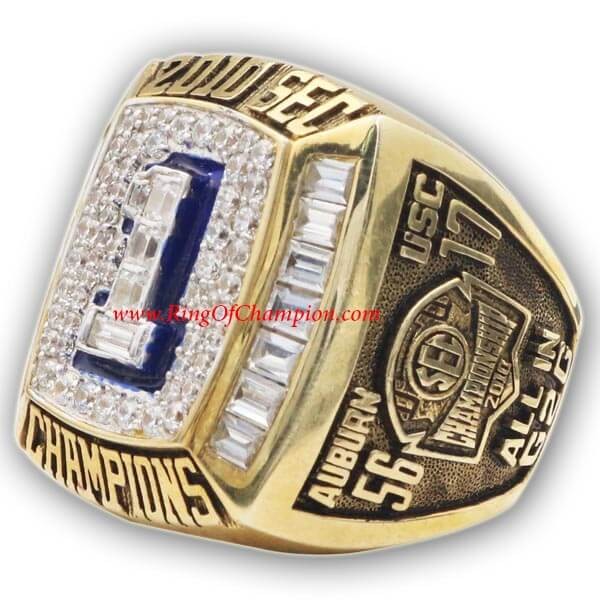 SEC 2010 Auburn Tigers Men's Football National College Championship Ring