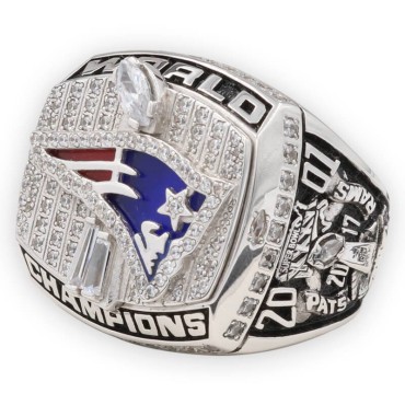 NFL 2001 New England Patriots Super Bowl XXXVI World Championship Ring, Replica New England Patriots Ring