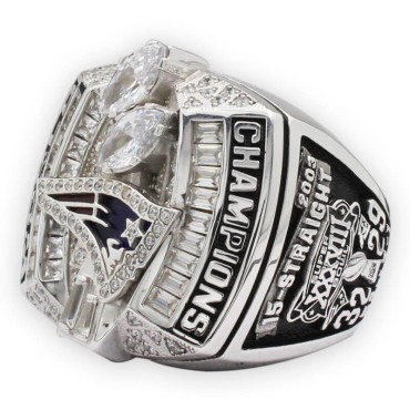 NFL 2003 New England Patriots Super Bowl XXXVIII World Championship Ring, Replica New England Patriots Ring