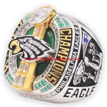 NFL 2017 Philadelphia Eagles Super Bowl LII Men's Football World Championship FAN Ring
