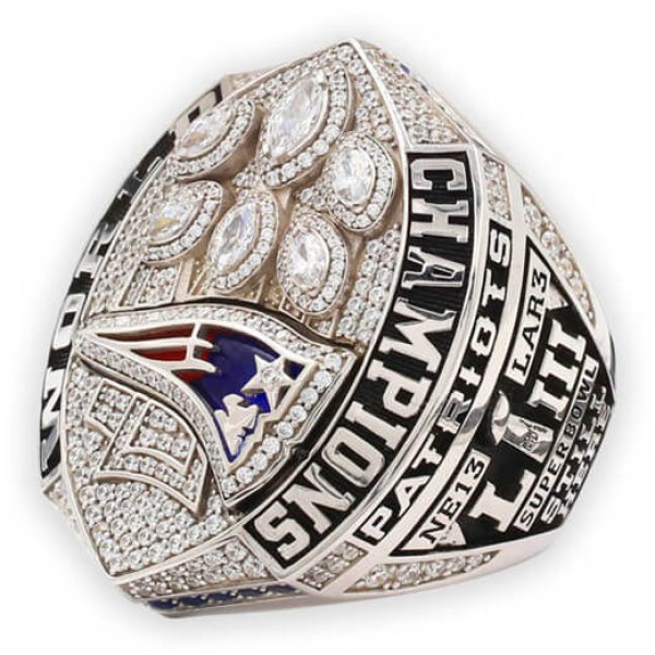 NFL 2018 New England Patriots Super Bowl LIII Men's Football Championship Ring Tom Brady