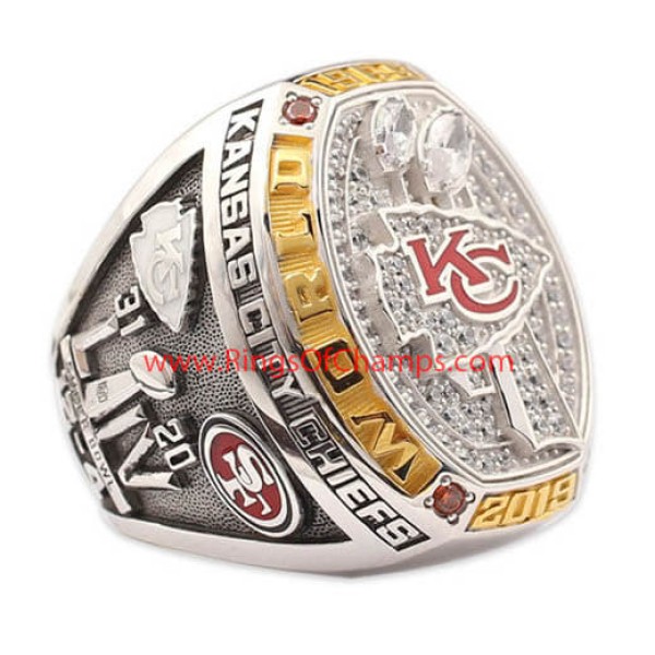 NFL 2019 Kansas City Chiefs Super Bowl LIV Men's Football World Championship FAN Ring