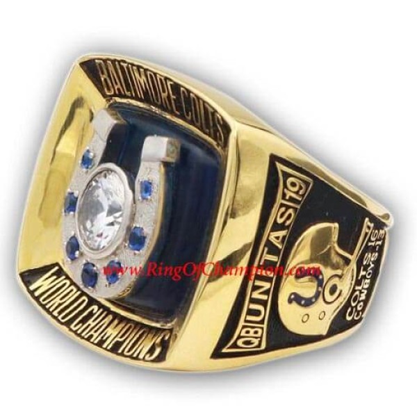 NFL 1970 Baltimore Colts Super Bowl V World Championship Ring, Replica Baltimore Colts Ring