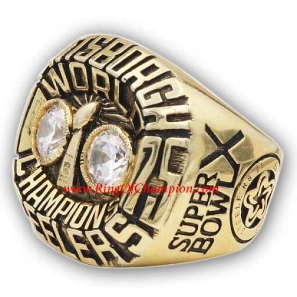 NFL 1975 Pittsburgh Steelers Super Bowl X World Championship Ring, Replica Pittsburgh Steelers Ring