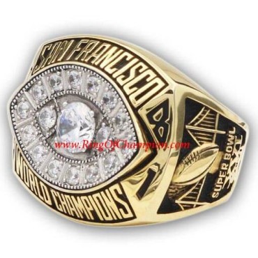 NFL 1981 San Francisco 49ers Super Bowl XVI World Championship Ring, Replica San Francisco 49ers Ring NFL 1981 San Francisco 49ers Super Bowl XVI World Championship Ring, Replica San Francisco 49ers Ring