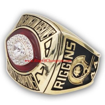 NFL 1982 Washington Redskins Super Bowl XVII World Championship Ring, Replica Washington Redskins Ring NFL 1982 Washington Redskins Super Bowl XVII World Championship Ring, Replica Washington Redskins Ring