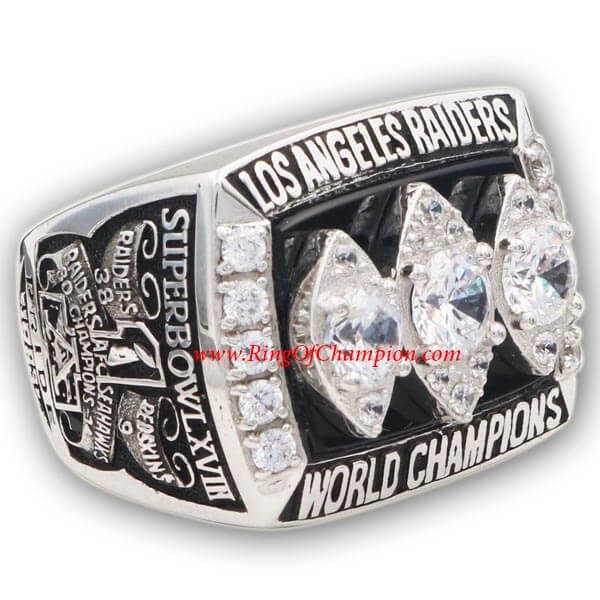 NFL 1983 Los Angeles Raiders Super Bowl XVIII World Championship Ring, Replica  Los Angeles Raiders Ring