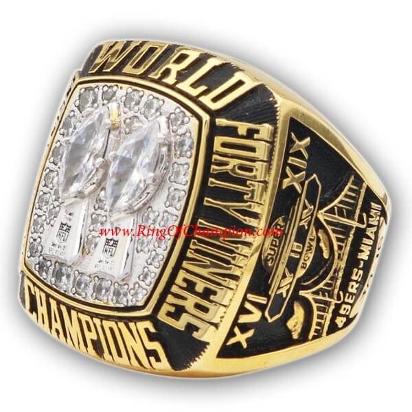 NFL 1984 San Francisco 49ers Super Bowl XIX World Championship Ring, Replica San Francisco 49ers Ring
