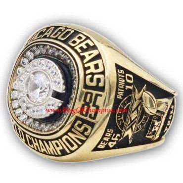 NFL 1985 Chicago Bears Super Bowl XX World Championship Ring, Replica Chicago Bears Ring NFL 1985 Chicago Bears Super Bowl XX World Championship Ring, Replica Chicago Bears Ring