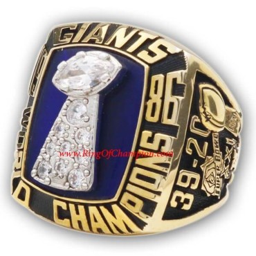 NFL 1986 New York Giants Super Bowl XLV World Championship Ring, Replica New York Giants Ring NFL 1986 New York Giants Super Bowl XLV World Championship Ring, Replica New York Giants Ring