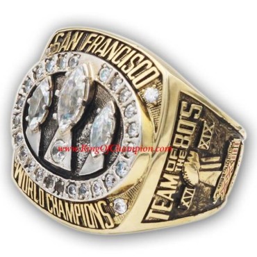 NFL 1988 San Francisco 49ers Super Bowl XXIII World Championship Ring, Replica San Francisco 49ers Ring NFL 1988 San Francisco 49ers Super Bowl XXIII World Championship Ring, Replica San Francisco 49ers Ring