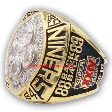 NFL 1989 San Francisco 49ers Super Bowl XXIV World Championship Ring, Replica San Francisco 49ers Ring