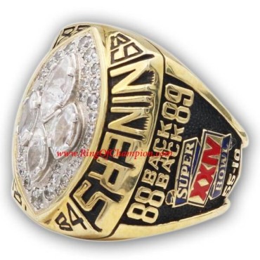NFL 1989 San Francisco 49ers Super Bowl XXIV World Championship Ring, Replica San Francisco 49ers Ring NFL 1989 San Francisco 49ers Super Bowl XXIV World Championship Ring, Replica San Francisco 49ers Ring