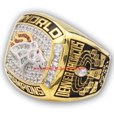 NFL 1997 Denver Broncos Super Bowl XXXII World Championship Ring, Replica Denver Broncos Ring