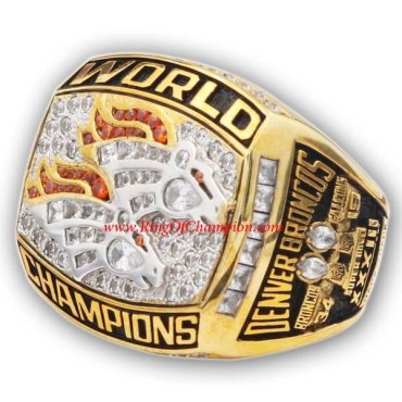 NFL 1998 Denver Broncos Super Bowl XXXIII World Championship Ring, Replica Denver Broncos Ring NFL 1998 Denver Broncos Super Bowl XXXIII World Championship Ring, Replica Denver Broncos Ring