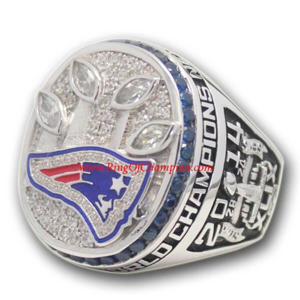 NFL 2014 New England Patriots Super Bowl XLIX Championship FAN Ring, Custom New England Patriots Champions Ring