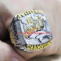 NFL 2015 Denver Broncos Super Bowl 50 World Championship Ring, Custom Denver Broncos Champions Ring