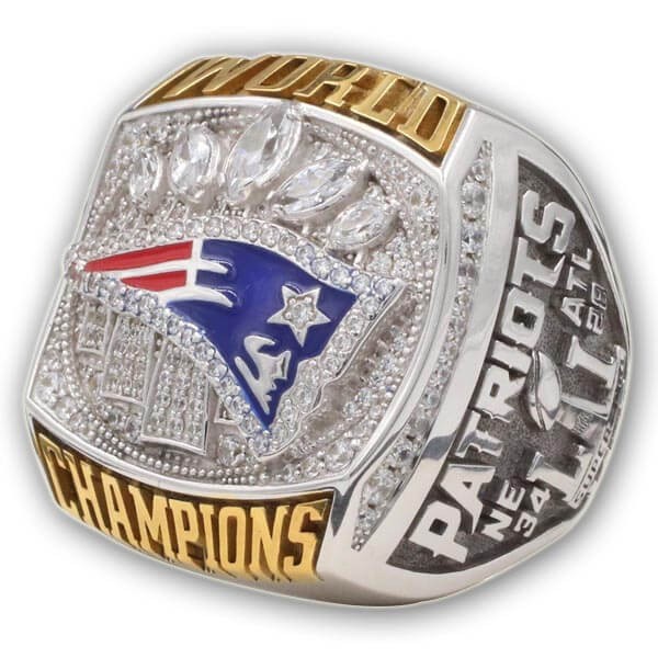 NFL 2016 New England Patriots Super Bowl LI Championship FAN Ring, Custom New England Patriots Champions Ring