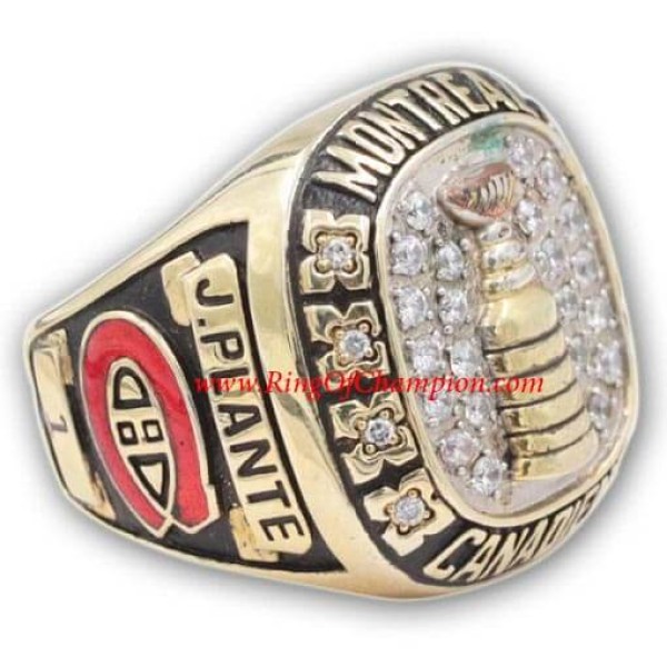 NHL 1958 Montreal Canadiens Stanley Cup Championship Ring, Custom Montreal Canadiens Champions Ring