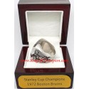 NHL 1972 Boston Bruins Stanley Cup Championship Ring, Custom Boston Bruins Champions Ring