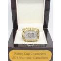 NHL 1978 Montreal Canadiens Stanley Cup Championship Ring, Custom Montreal Canadiens Champions Ring