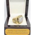 NHL 1978 Montreal Canadiens Stanley Cup Championship Ring, Custom Montreal Canadiens Champions Ring