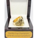 NHL 1978 Montreal Canadiens Stanley Cup Championship Ring, Custom Montreal Canadiens Champions Ring
