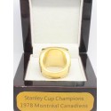 NHL 1978 Montreal Canadiens Stanley Cup Championship Ring, Custom Montreal Canadiens Champions Ring